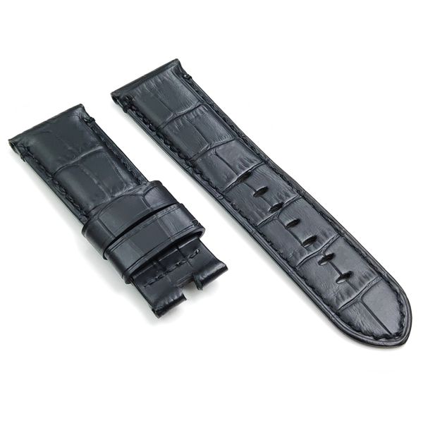 24mm - 22mm black crocodile grain calf leather band folding deployment clasp strap for pam pam111 wirst watch, Black;brown
24mm - 22mm black crocodile grain calf leather band folding deployment clasp strap for pam pam111 wirst watch, Black;brown