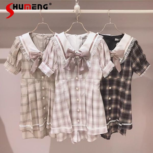 womens two piece pants japanese style bow sailor collar short sleeve midlength blouse and shorts pieces set summer outfits for 230317, White
womens two piece pants japanese style bow sailor collar short sleeve midlength blouse and shorts pieces set summer outfits for 230317, White