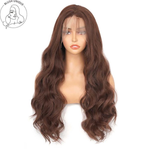 synthetic wigs chocolate brown 13x4 lace frontal wig 30inch synthetic front body wave hair wigs hd transparent t part for women 230227, Black
synthetic wigs chocolate brown 13x4 lace frontal wig 30inch synthetic front body wave hair wigs hd transparent t part for women 230227, Black