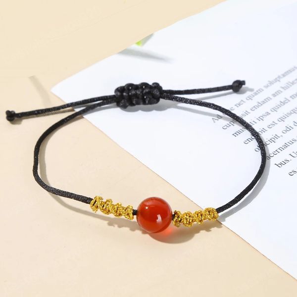 natural red agate lucky beads braided bracelets women korean fashion charm black rope chain adjustable bracelet for girl gift, Golden;silver
natural red agate lucky beads braided bracelets women korean fashion charm black rope chain adjustable bracelet for girl gift, Golden;silver