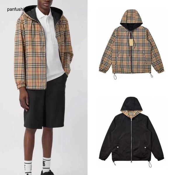 burbry casual jacketbritish style 2023 spring new classic plaid double sided hooded jacket casual long sleeve shirt, Black;brown
burbry casual jacketbritish style 2023 spring new classic plaid double sided hooded jacket casual long sleeve shirt, Black;brown