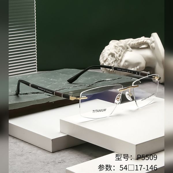 fashion pure titanium prescription mirror simple business men's square mirror rimless personality ultra light glasses large frame, Silver
fashion pure titanium prescription mirror simple business men's square mirror rimless personality ultra light glasses large frame, Silver