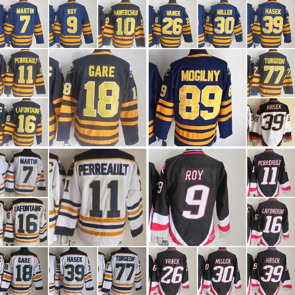 vintage ice hockey jerseys 7 rick 9 derekmartin roy 10 hawerchuk 11 gilbert perreault lafontaine gare vanek miller hasek turgeon23 24, Black;red
vintage ice hockey jerseys 7 rick 9 derekmartin roy 10 hawerchuk 11 gilbert perreault lafontaine gare vanek miller hasek turgeon23 24, Black;red