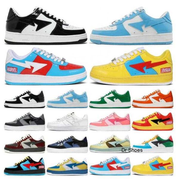 2023 new bapestas baped designer casual shoes platform sneakers bapesta sk8 sta patent leather green black white plate-forme for men women
2023 new bapestas baped designer casual shoes platform sneakers bapesta sk8 sta patent leather green black white plate-forme for men women