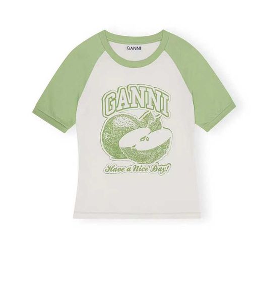 ganni 23ss fashion beach tees print pullover loose short sleeve t-shirt women, White
ganni 23ss fashion beach tees print pullover loose short sleeve t-shirt women, White