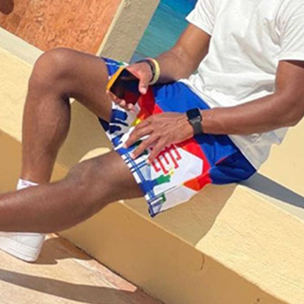 men's shorts ee american casual shorts fitness men's loose sports quarters mesh breathable knee length, White;black
men's shorts ee american casual shorts fitness men's loose sports quarters mesh breathable knee length, White;black