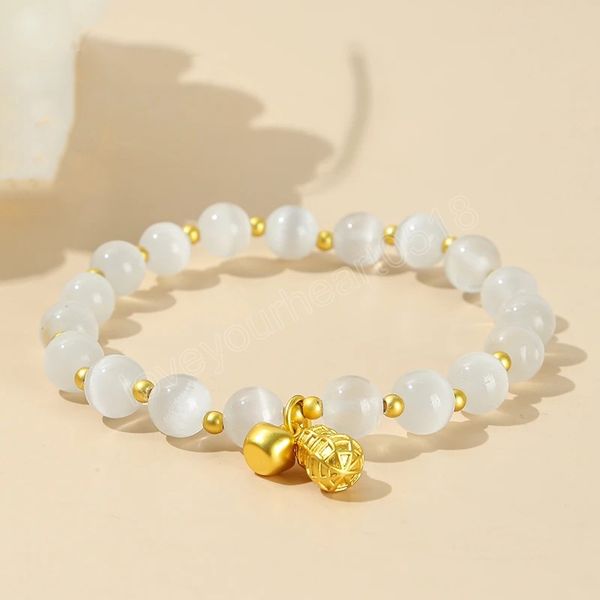 natural white cat eyes stone peanut pendant bracelets women fashion round bead sweet design healing bangles female jewelry, Golden;silver
natural white cat eyes stone peanut pendant bracelets women fashion round bead sweet design healing bangles female jewelry, Golden;silver