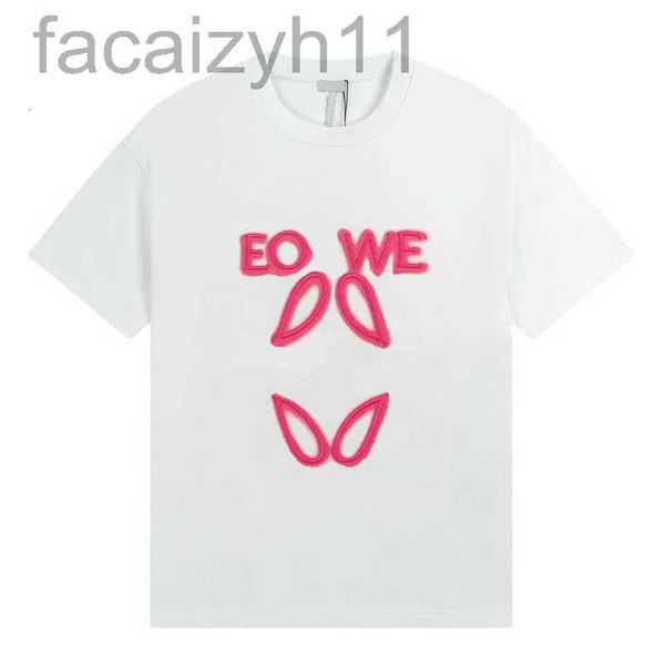 women's t-shirt designer high edition 23ss summer new luxury fashion neon embroidery t-shirt fluorescent pink men's and short slee, White
women's t-shirt designer high edition 23ss summer new luxury fashion neon embroidery t-shirt fluorescent pink men's and short slee, White