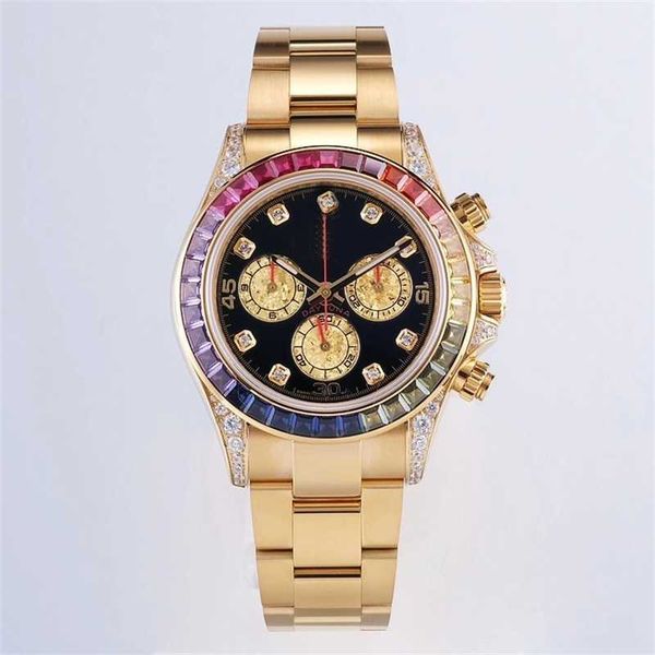 r olex men's sports mechanical watch hand inset diamond process waterproof luminous 40mm diameter rainbow diamond fashion star style ch, Slivery;golden
r olex men's sports mechanical watch hand inset diamond process waterproof luminous 40mm diameter rainbow diamond fashion star style ch, Slivery;golden