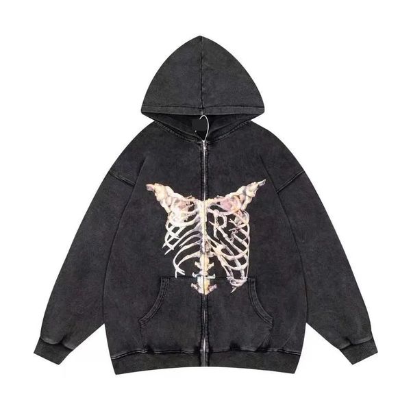 repre vintage wash do old limited hoodie printed alphabet hoodie skeleton destruction loose trend high street zipper hoodies for men and wom, Black;brown
repre vintage wash do old limited hoodie printed alphabet hoodie skeleton destruction loose trend high street zipper hoodies for men and wom, Black;brown