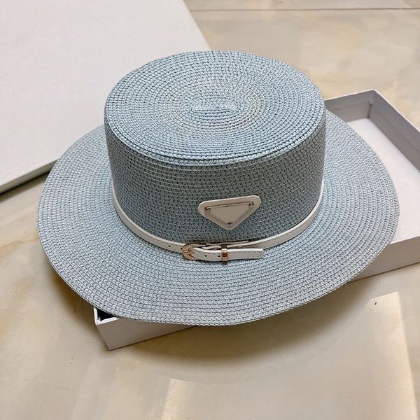 wide brim straw bucket caps hats fedoras for mens womens designer sun protection spring summer fall beach vacation getaway flat headwear wit, Blue;gray
wide brim straw bucket caps hats fedoras for mens womens designer sun protection spring summer fall beach vacation getaway flat headwear wit, Blue;gray