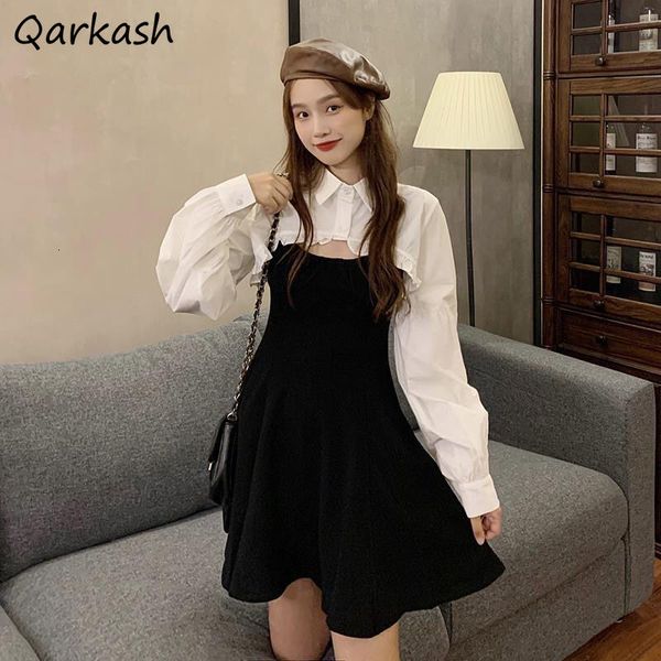 two piece dress dress sets women summer long sleeve pure color mini ulzzang crop fashion ladies slim retro party ins ly 230316, White
two piece dress dress sets women summer long sleeve pure color mini ulzzang crop fashion ladies slim retro party ins ly 230316, White