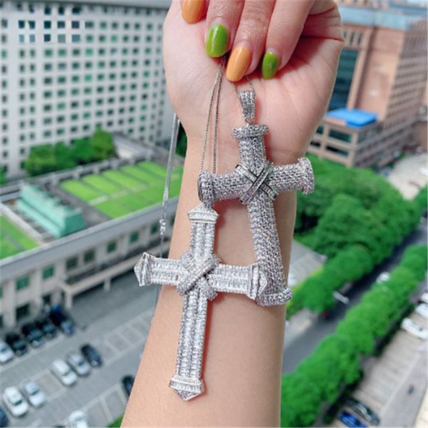vintage long lab diamond cross pendant 925 sterling silver party wedding pendants necklace for women men moissanite jewelry gift, Black
vintage long lab diamond cross pendant 925 sterling silver party wedding pendants necklace for women men moissanite jewelry gift, Black