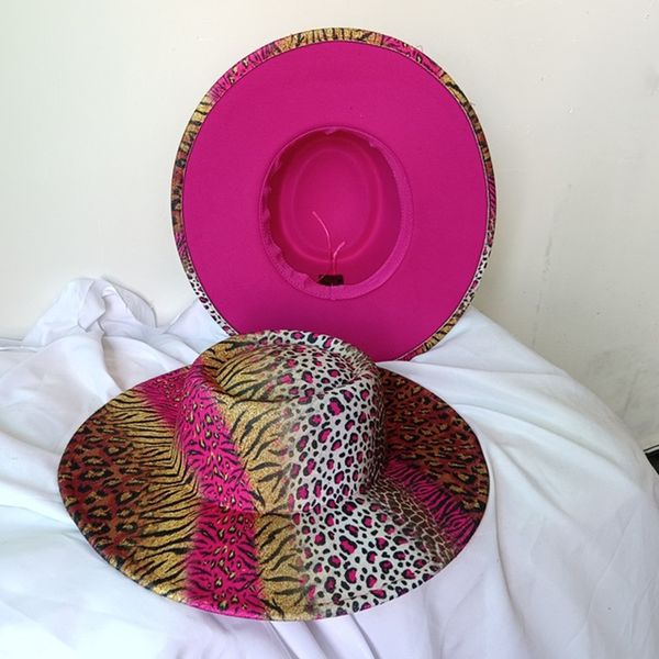 wide brim hats bucket hats 9.5cm rose red leopard print fedora hat wide brim bump hat men and women fashion unique style ladies fedora hat m, Blue;gray
wide brim hats bucket hats 9.5cm rose red leopard print fedora hat wide brim bump hat men and women fashion unique style ladies fedora hat m, Blue;gray