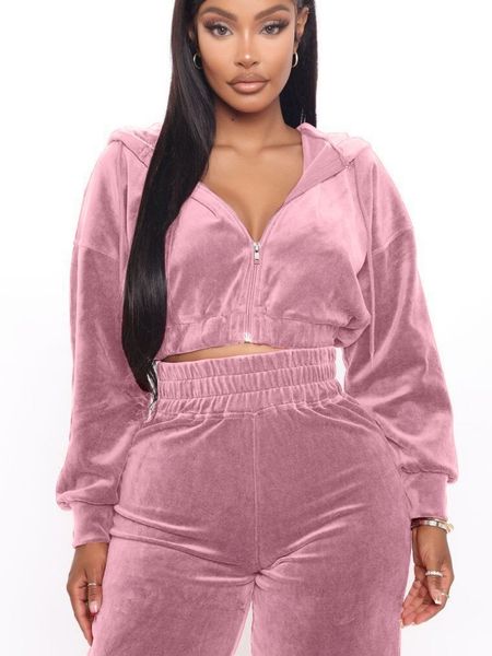 women s two piece pants velvet tracksuit 2 set women zipper hoodies crop wide leg sweatsuits jogging femme velour mujer 230317, White
women s two piece pants velvet tracksuit 2 set women zipper hoodies crop wide leg sweatsuits jogging femme velour mujer 230317, White
