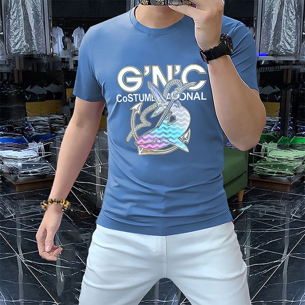 colorful men's t-shirts shark print design short sleeve luxcy tees 2023 summer new comfortable mercerized cotton male clothes m-4xl, White;black
colorful men's t-shirts shark print design short sleeve luxcy tees 2023 summer new comfortable mercerized cotton male clothes m-4xl, White;black