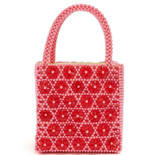 pink six petal water drop woven women's pearl handbag flower heart design brand bag 230304
pink six petal water drop woven women's pearl handbag flower heart design brand bag 230304