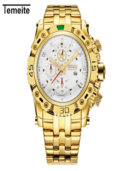 temeite luxury gold watch men stainless steel quartz mens watches big fashion casual wristwatch calendarbig watches men luxury7935020, Slivery;brown
temeite luxury gold watch men stainless steel quartz mens watches big fashion casual wristwatch calendarbig watches men luxury7935020, Slivery;brown