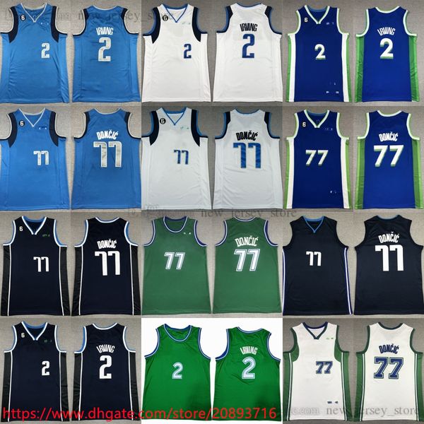 2023 new city 77 luka basketball 2 kyrie doncic irving jersey stitched xs-6xl man women kids with 6 patch white blue green jerseys retro you, Black;red
2023 new city 77 luka basketball 2 kyrie doncic irving jersey stitched xs-6xl man women kids with 6 patch white blue green jerseys retro you, Black;red