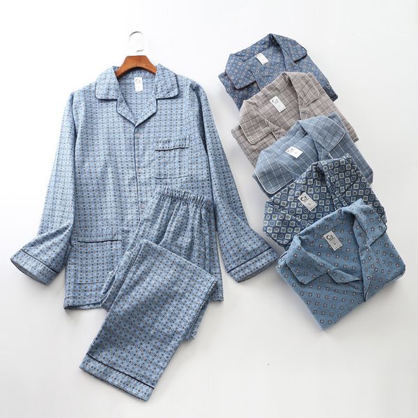 men's sleepwear men's pajama set for autumn and winter est cotton brushed cloth long-sleeved cardigan plus size homewear suit mens, Black;brown
men's sleepwear men's pajama set for autumn and winter est cotton brushed cloth long-sleeved cardigan plus size homewear suit mens, Black;brown
