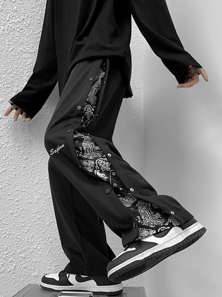 men's pants histrex wide leg men harajuku cashew flowers jogging casual straight trousers autumn spring korean fashion mens tracksuit 2, Black
men's pants histrex wide leg men harajuku cashew flowers jogging casual straight trousers autumn spring korean fashion mens tracksuit 2, Black