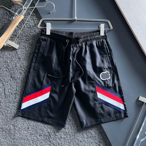 designer striped running pants elastic waist sport shorts ins fashion embroidered letter beach trunks for men, White;black
designer striped running pants elastic waist sport shorts ins fashion embroidered letter beach trunks for men, White;black