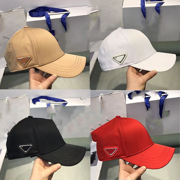 

Designer ball caps Classic inverted triangle baseball cap Unisex sun hat Duck tongue Versatile casual visor - A Super high quality, Red