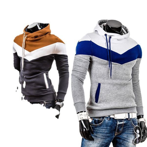 new leisure men's hoodies patchwork colors napping fashion men's tracksuits sweatshirts hooded men coats pullover jackets, Black
new leisure men's hoodies patchwork colors napping fashion men's tracksuits sweatshirts hooded men coats pullover jackets, Black