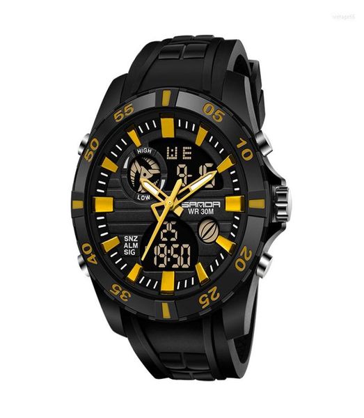 wristwatches 2022 sanda 791 men sports watches waterproof digital quartz dual time clock silicone military wrist watch male relogi1458376, Slivery;brown
wristwatches 2022 sanda 791 men sports watches waterproof digital quartz dual time clock silicone military wrist watch male relogi1458376, Slivery;brown