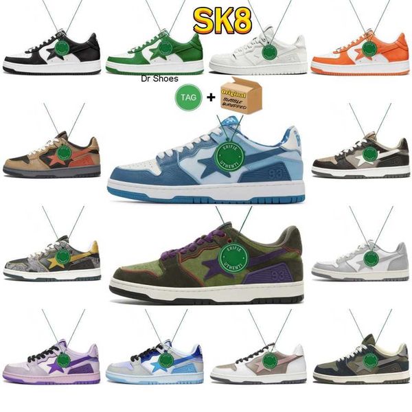 with box bapestas casual shoes baped mens womens sk8 shoes a bapestars sta camo black white green red orange pink camouflage designer
with box bapestas casual shoes baped mens womens sk8 shoes a bapestars sta camo black white green red orange pink camouflage designer