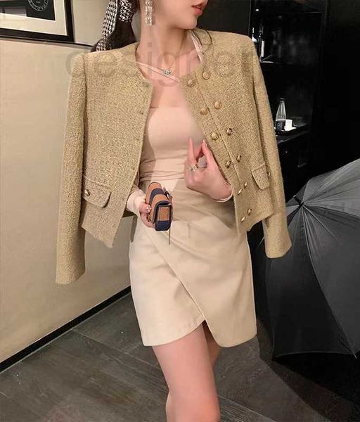 women's jackets designer new autumn winter fashion suit jacket metal buckle tweed jacket casual spring coat cardigan birthday christmas, Black;brown
women's jackets designer new autumn winter fashion suit jacket metal buckle tweed jacket casual spring coat cardigan birthday christmas, Black;brown