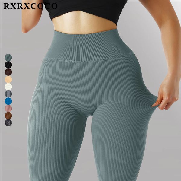 women's leggings rxrxcoco ribbed yoga leggings women push up seamless leggings for fitness high waist tights sport booty scrunch gym yo, Black
women's leggings rxrxcoco ribbed yoga leggings women push up seamless leggings for fitness high waist tights sport booty scrunch gym yo, Black
