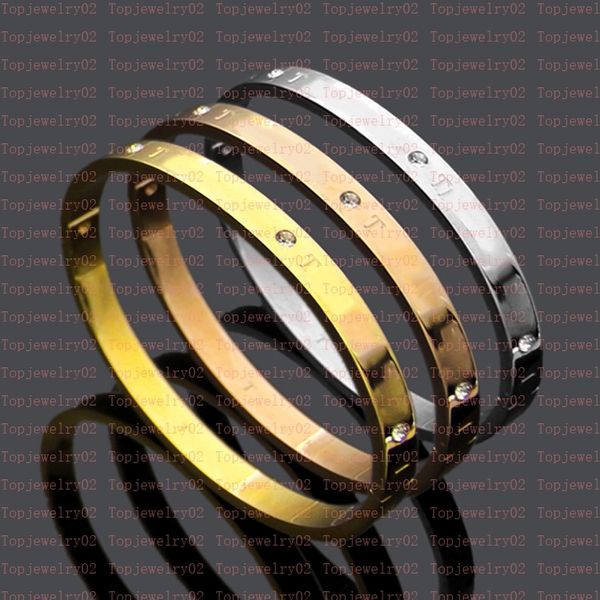 designer gold bangle women stainless steel open couple bracelet men's fashion luxury jewelry valentine's day jewelry wholesale wit, Black
designer gold bangle women stainless steel open couple bracelet men's fashion luxury jewelry valentine's day jewelry wholesale wit, Black