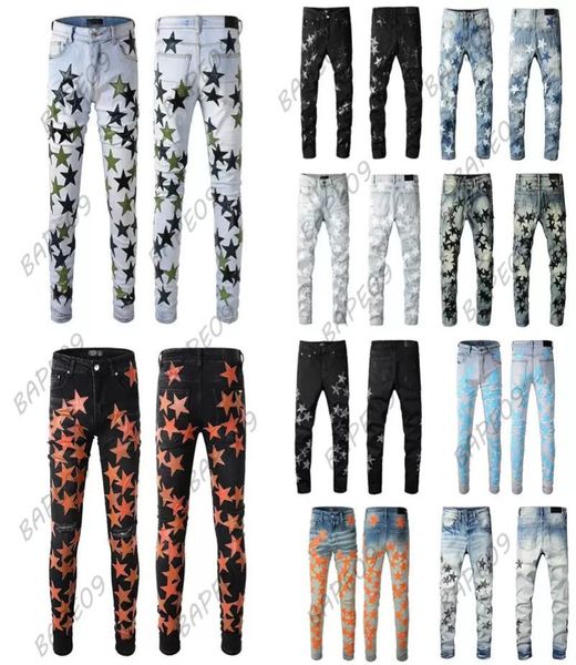 mens jeans for guys rip slim fit skinny man pants orange star patches wearing biker denim stretch cult stretch motorcycle trendy l8056869, Blue
mens jeans for guys rip slim fit skinny man pants orange star patches wearing biker denim stretch cult stretch motorcycle trendy l8056869, Blue
