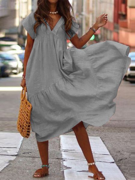 casual dresses bohemian summer womens sundress zanzea fashion v neck midi vestidos female solid ruffle dresses asymmetrical robe 230316, Black;gray
casual dresses bohemian summer womens sundress zanzea fashion v neck midi vestidos female solid ruffle dresses asymmetrical robe 230316, Black;gray