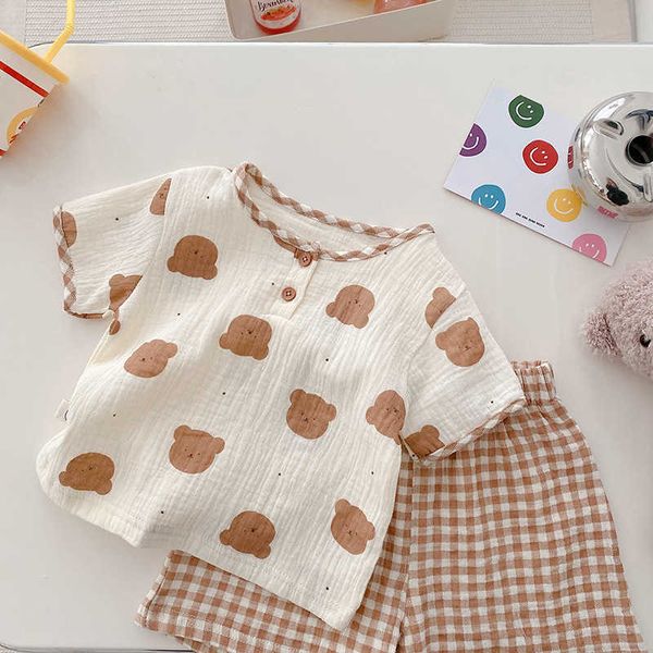 clothing sets cartoon print short sleeve tshirts suits home wear cute two-pieces sets toddler boys soft plaid shorts girls kids summer outfi, White
clothing sets cartoon print short sleeve tshirts suits home wear cute two-pieces sets toddler boys soft plaid shorts girls kids summer outfi, White