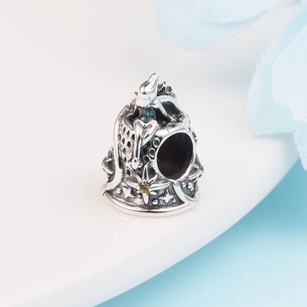 925 sterling silver celestial thimble bead fits european jewelry pandora style charm bracelets, Black
925 sterling silver celestial thimble bead fits european jewelry pandora style charm bracelets, Black