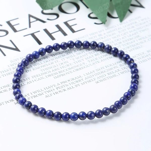 quality natural lapis lazuli stone 4mm bead bracelets women fashion couple yoga mini elastic bracelet healing jewelry gift, Golden;silver
quality natural lapis lazuli stone 4mm bead bracelets women fashion couple yoga mini elastic bracelet healing jewelry gift, Golden;silver