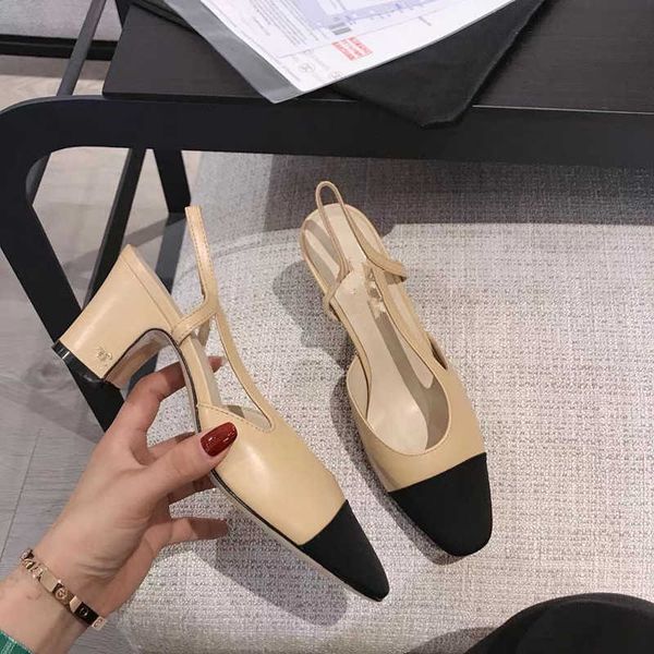 sandals designer new 23ss sandals channel slides shoes fashion brand small fragrance new color matching french thick womens high heels, Black
sandals designer new 23ss sandals channel slides shoes fashion brand small fragrance new color matching french thick womens high heels, Black