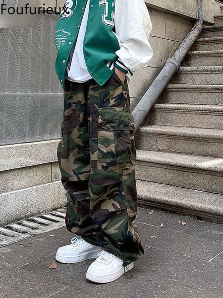 men s pants foufurieux designer famous brand trendy camouflage casual spring autumn high waist loose sports overalls cargo men 230317, Black
men s pants foufurieux designer famous brand trendy camouflage casual spring autumn high waist loose sports overalls cargo men 230317, Black