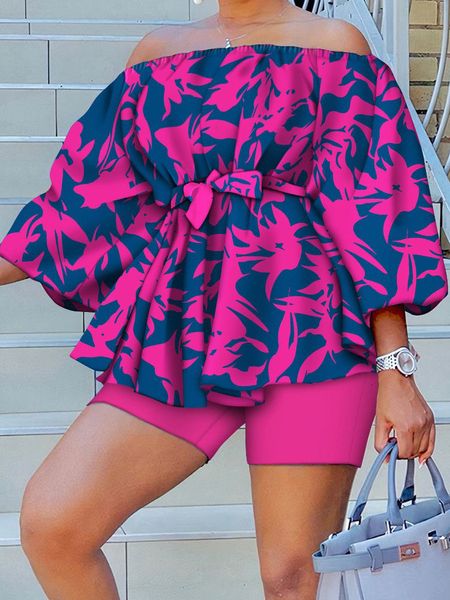 womens two piece pants women summer matching set loungewear slash neck three quarter puff sleeve short 2pcs outfit hollow out printed suits, White
womens two piece pants women summer matching set loungewear slash neck three quarter puff sleeve short 2pcs outfit hollow out printed suits, White