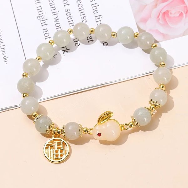 natural light green jade lucky rabbit beaded bracelets women new year exquisite reiki strand bangles female gift, Golden;silver
natural light green jade lucky rabbit beaded bracelets women new year exquisite reiki strand bangles female gift, Golden;silver