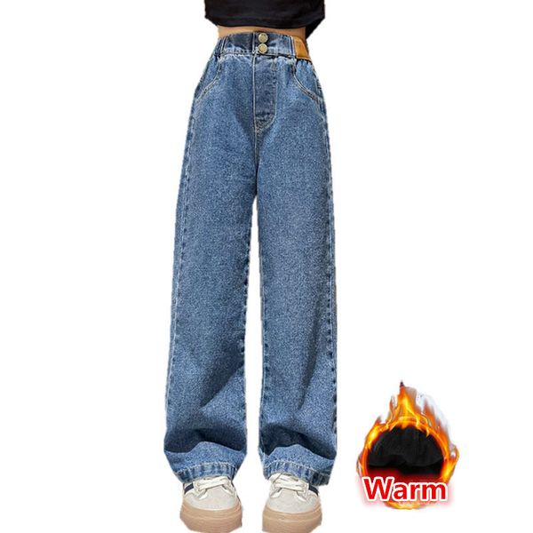 jeans teenage girls jeans with fleece autumn winter casual fashion kids wide leg insulated jeans pants school children denim trousers 230317, Blue
jeans teenage girls jeans with fleece autumn winter casual fashion kids wide leg insulated jeans pants school children denim trousers 230317, Blue