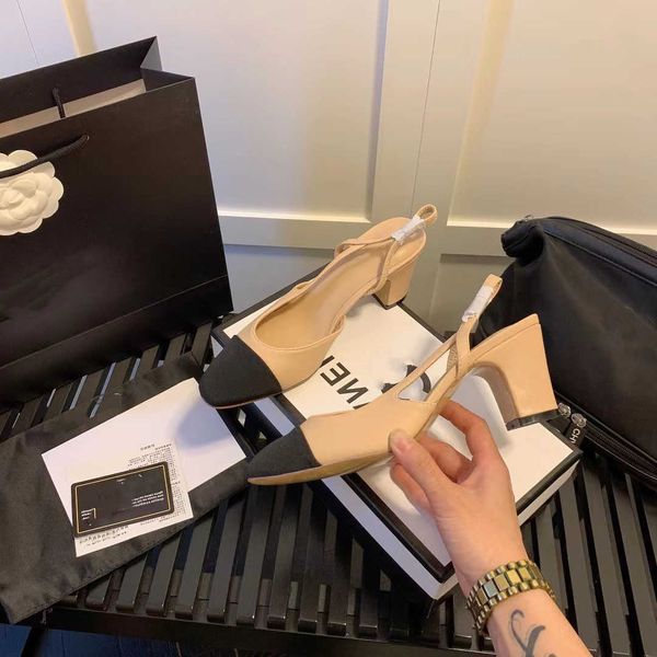 designer sandals channel slides shoes small fragrant wind color matching sandals women's new women's summer middle heel french hig, Black
designer sandals channel slides shoes small fragrant wind color matching sandals women's new women's summer middle heel french hig, Black
