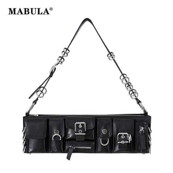 vintag black underarm shoulder bag punk stylish pu leather clutch handbag retro rock cuboid purse 230315
vintag black underarm shoulder bag punk stylish pu leather clutch handbag retro rock cuboid purse 230315