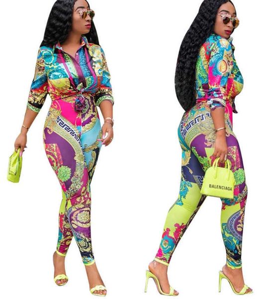 j1919 colorful print casual shirt sweatpants women clothing fashion twopiece set5035848, White
j1919 colorful print casual shirt sweatpants women clothing fashion twopiece set5035848, White