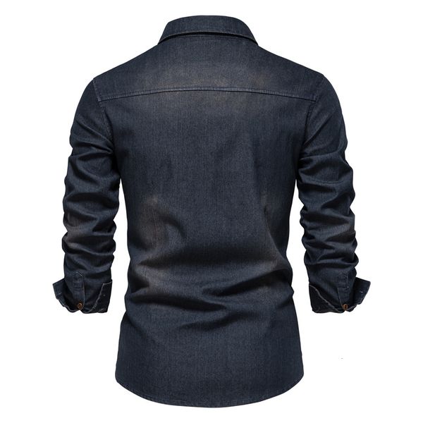 men s t shirts aiopeson brand elastic cotton denim shirt long sleeve quality cowboy shirts for casual slim fit s designer clothing 230317, White;black
men s t shirts aiopeson brand elastic cotton denim shirt long sleeve quality cowboy shirts for casual slim fit s designer clothing 230317, White;black