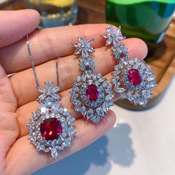 vintage imitation pigeon blood stone earrings & necklace wedding jewelry sets plated luxury mossaic jewelry 2sets/lot, Silver
vintage imitation pigeon blood stone earrings & necklace wedding jewelry sets plated luxury mossaic jewelry 2sets/lot, Silver