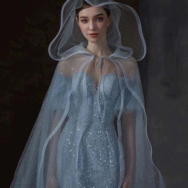 luxury haze blue prom dresses with cloak off shoulder ruffle sleeves o-neck crystal beading hat cape shawl evening gowns mermaid, Black
luxury haze blue prom dresses with cloak off shoulder ruffle sleeves o-neck crystal beading hat cape shawl evening gowns mermaid, Black