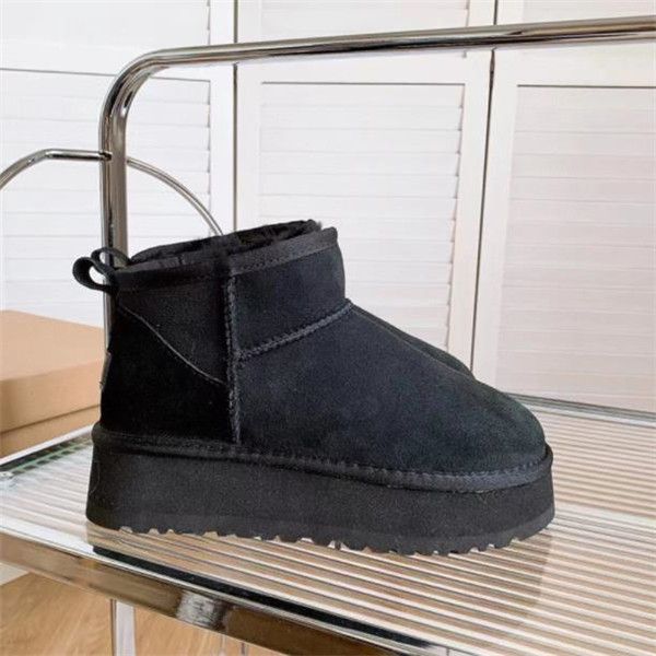2023 winter ultra mini platform boot designer ankle snow fur boot brown australia warm booties for woman real leather eu35-44, Black
2023 winter ultra mini platform boot designer ankle snow fur boot brown australia warm booties for woman real leather eu35-44, Black